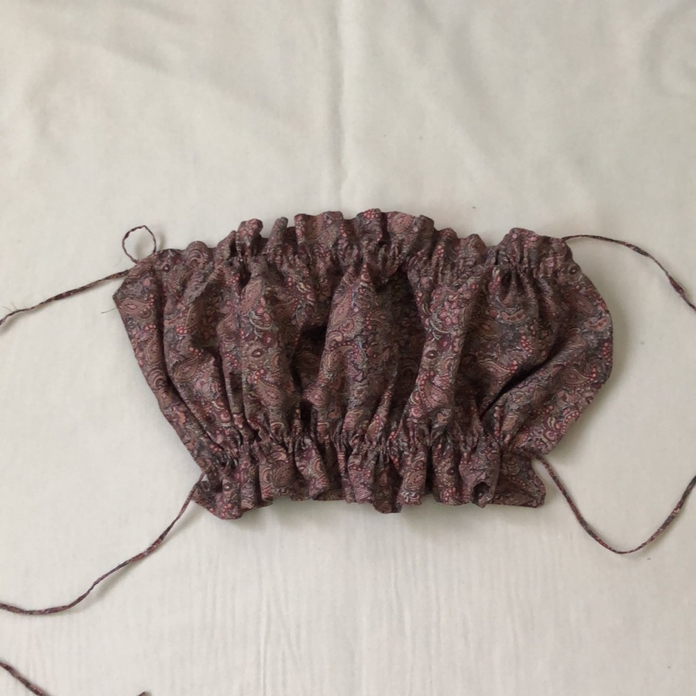 Handmade Paisley crop top